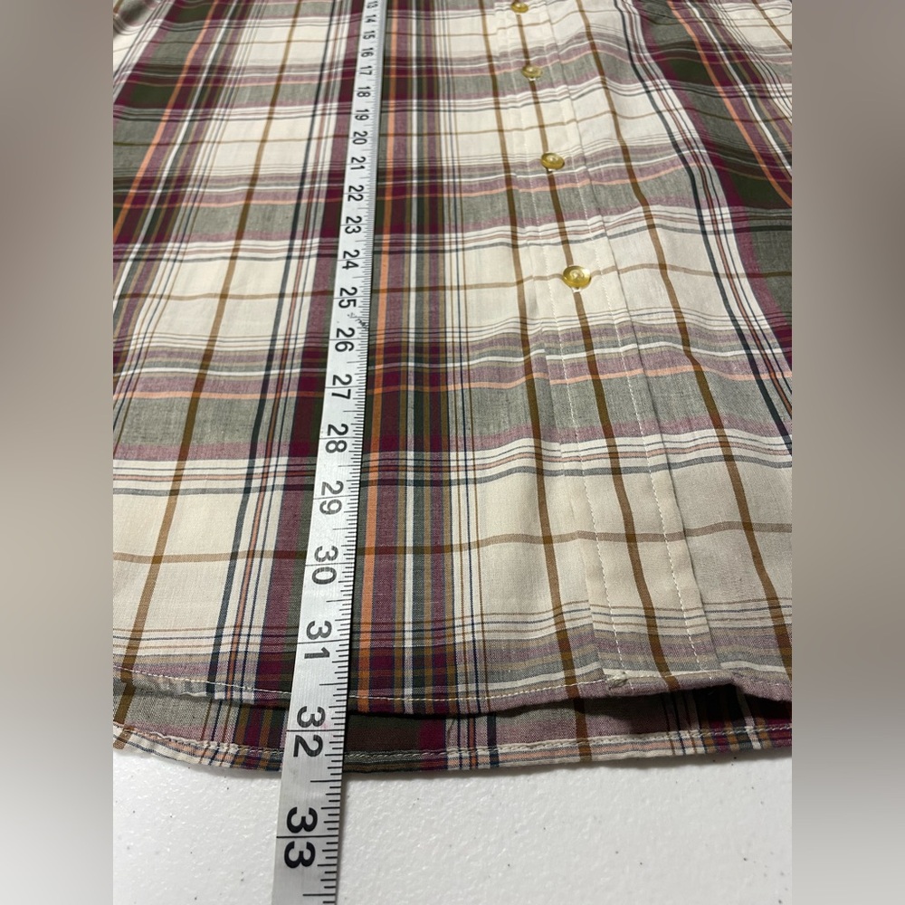 Saddlebred Easy Care Multicolor Plaid LS BD Shirt Men’s Size XL - Picture 3 of 6